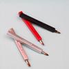 Double-Ended Retractable Lip Brush with Cap – Portable Metal Lip Liner and Lipstick Brush