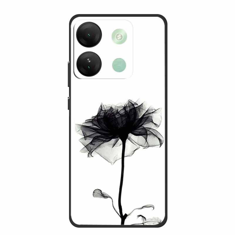 

Чехол для Infinix Smart 7 HD Plus Черный Силиконовый Мягкий Задний Чехол-Крышка для Телефона Infinix Smart 7 Plus HD Smart7 HD 7Plus Capa Infinix Smart 7 Plus