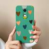 For Redmi Note 5 7 7S 8 9 9S 9T 10 10S 10T K80 Pro Max Plus Phone Cases Fashion Love Heart Pattern Liquid Silicone Protective Covers For Redmi Housing