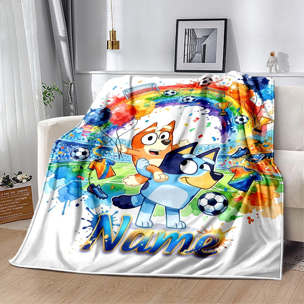 Dad Soccer Fun Customize Text Blanket Gift Personalized Blanket Soft & Cozy Great for Couch Sofa Bedding Living Room All-Season Use