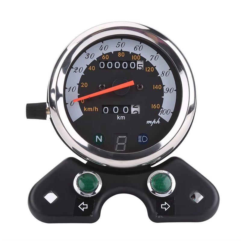 Universal Motorcycle Speedometer Meter Odometer For Suzuki GN125 TU250 Retro Motorcycle Modification trument