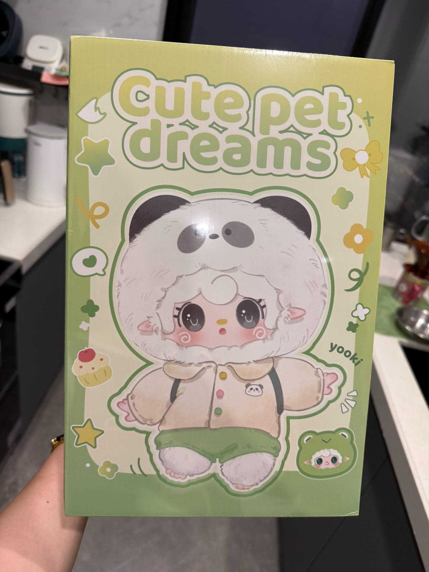

Yooki V5 400% Cute Pet Dreams Vinyl Face Plush Kawaii Doll Desktop Ornament Collect Ornaments Trendy Plaything Surprise Present