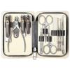 PAIE Manicure Pedicure Set, Professional Stainless Steel Nail Clippers Cuticle Pusher Nippers File, Portable Grooming Kit with Case for Home Use
