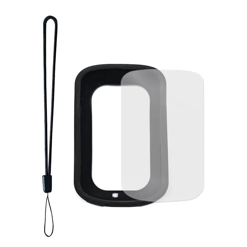 For IGPSPORT BSC200S BSC300T Silicone Protective Cover Bicycle Computer Screen Film Protective Case Anti-fall Scratch Resistant