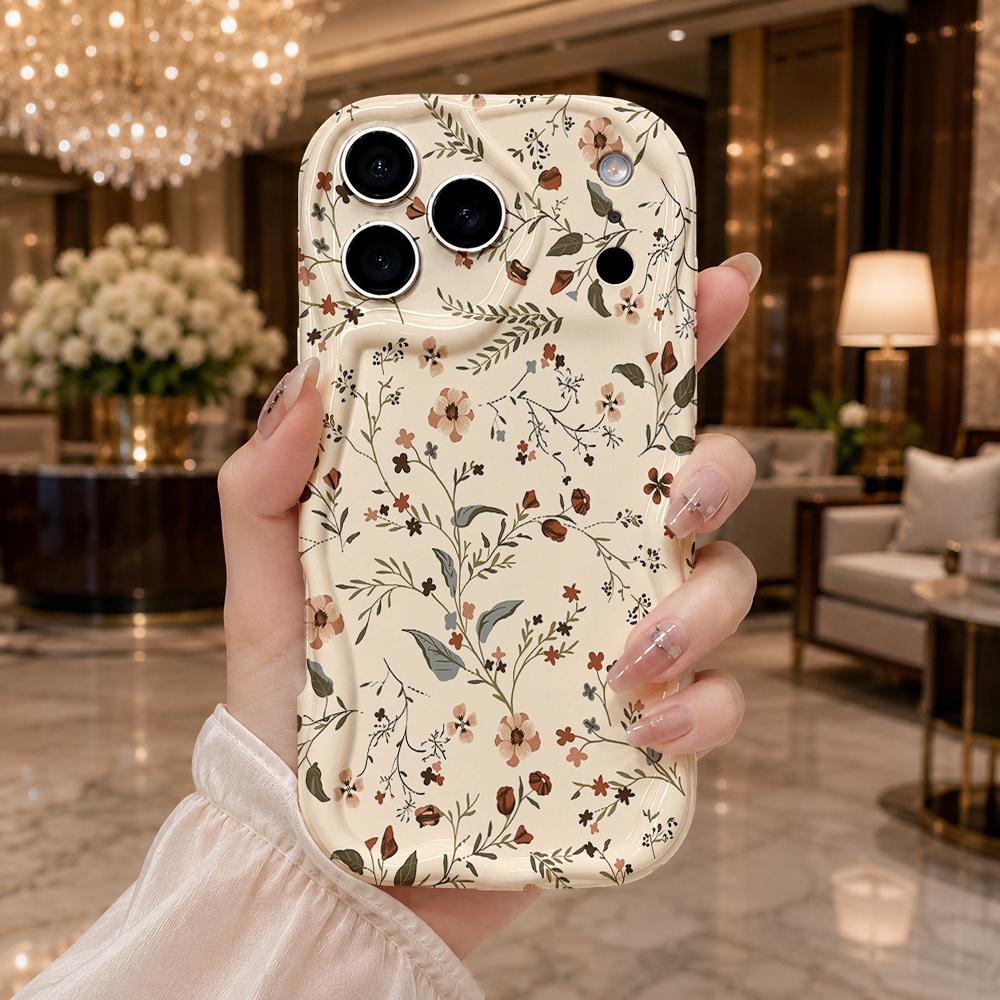 Gentle Daily Wavy Frame Silicone Case For iPhone 17 16 15 14 Pro Max Plus XR XS Anti Drop Soft Phone Cover