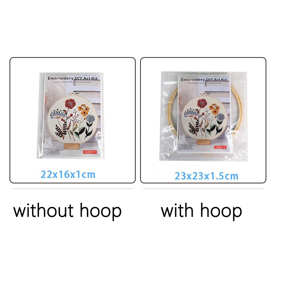 Celebration of Independence Day July 4th Embroidery Kit with EN Instruction Thread Stamped Cloth with Pattern