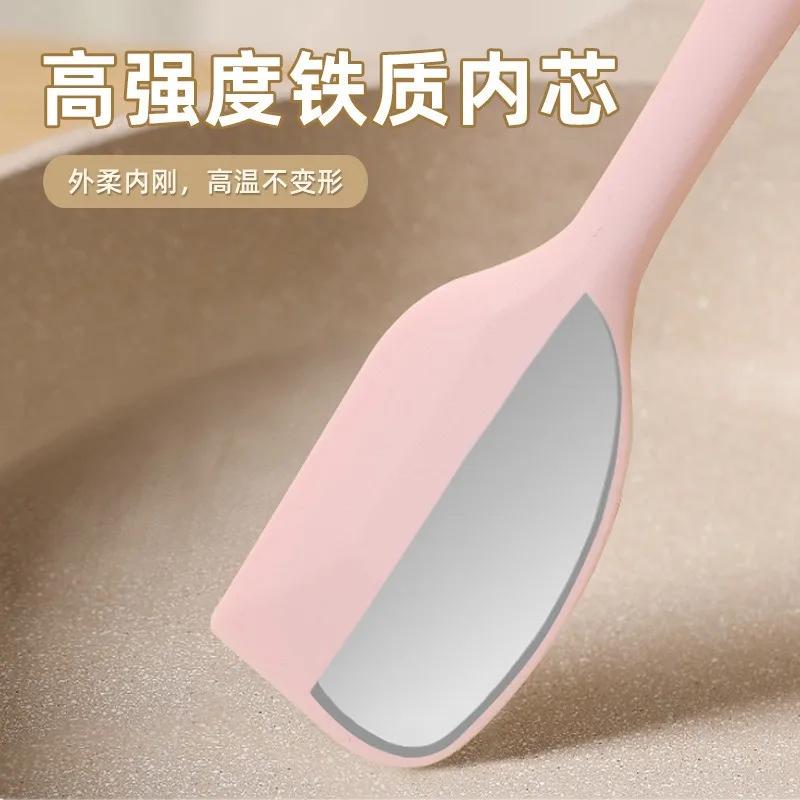 Food Grade Silicone Flexible Spatula Set of 2 for Baking, Scraping, Mixing BPA Free Nonstick Cooking Seamless & Dishwasher Safe