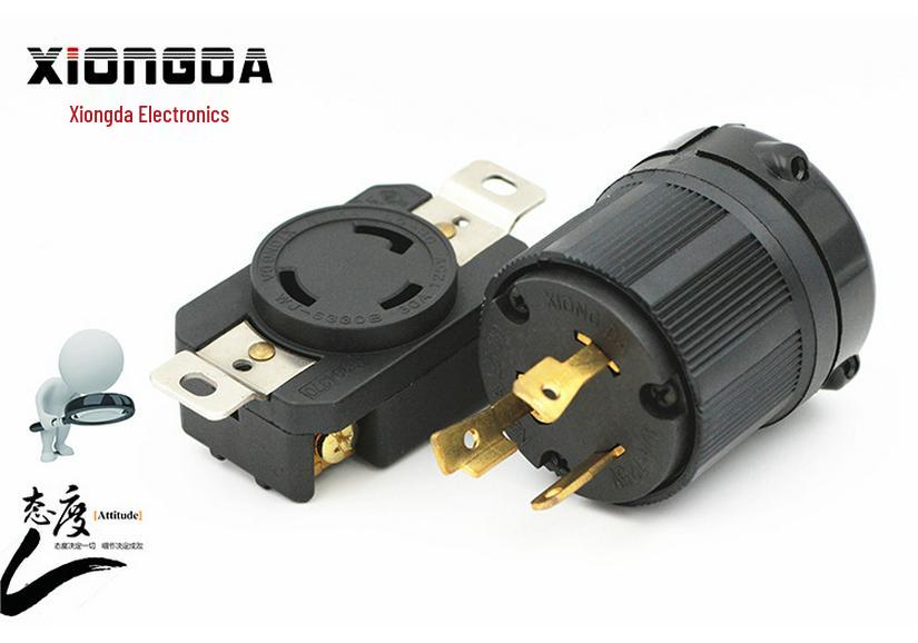 XIONGDA NEMA L5-30A 30A 125V U.S. 3-Hole Industrial Power Socket