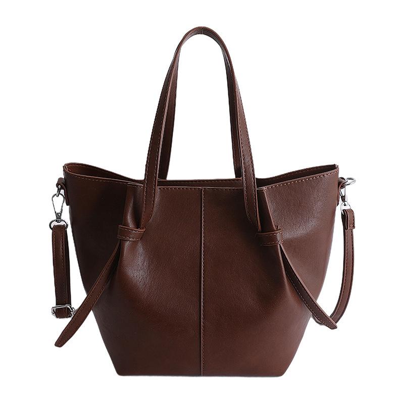 Faux Leather Tote Bag Women Fashi Shoulder Bag with Crossbody Bag for Daily Use