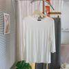 T-shirt Modal à Manches Sept-Quarts Hypoallergénique pour Femme - Couche de Base Confortable et Polyvalente à Col Rond pour le Printemps/Été.