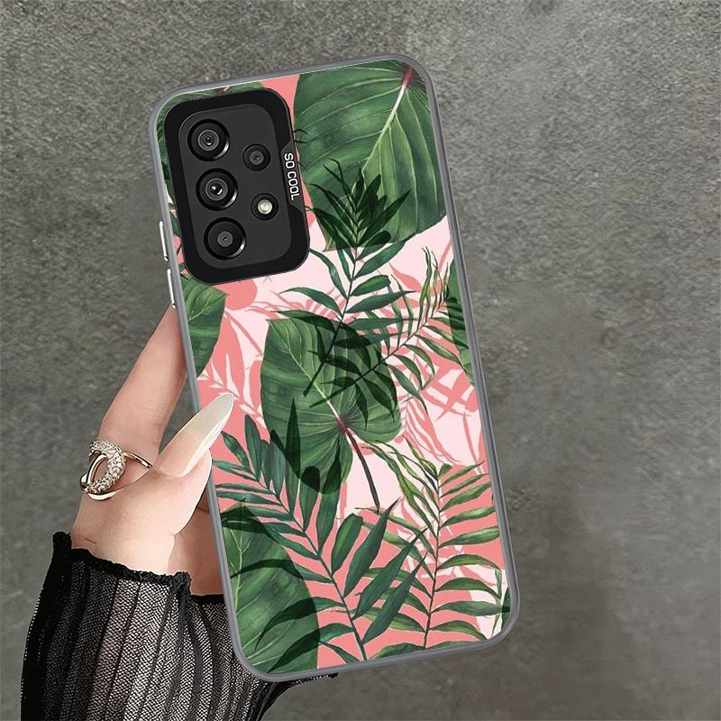 

Summer Plants Green Leaf Shockproof Phone Case for Samsung A17 A16 A15 A14 A37 A57 A36 A56 A26 A35 A55 A25 A34 A54 A24 A13 A23 A Samsung A17