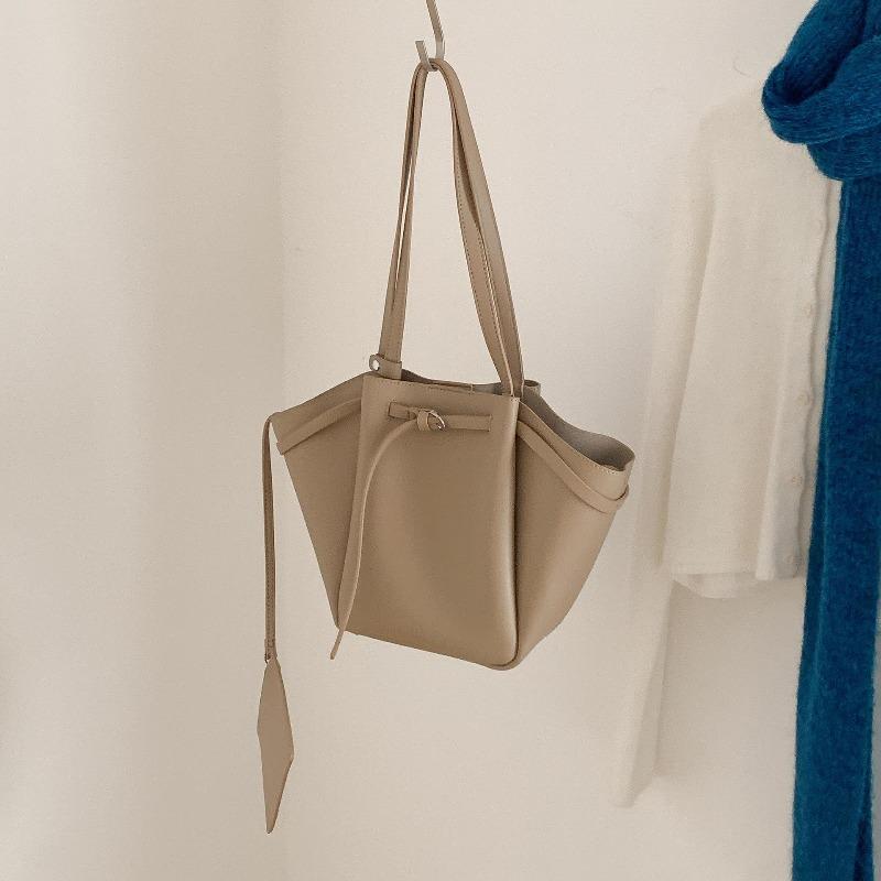 

New vegetable basket tote bag versatile daily commuter bag large capacity simple shoulder bag women хаки