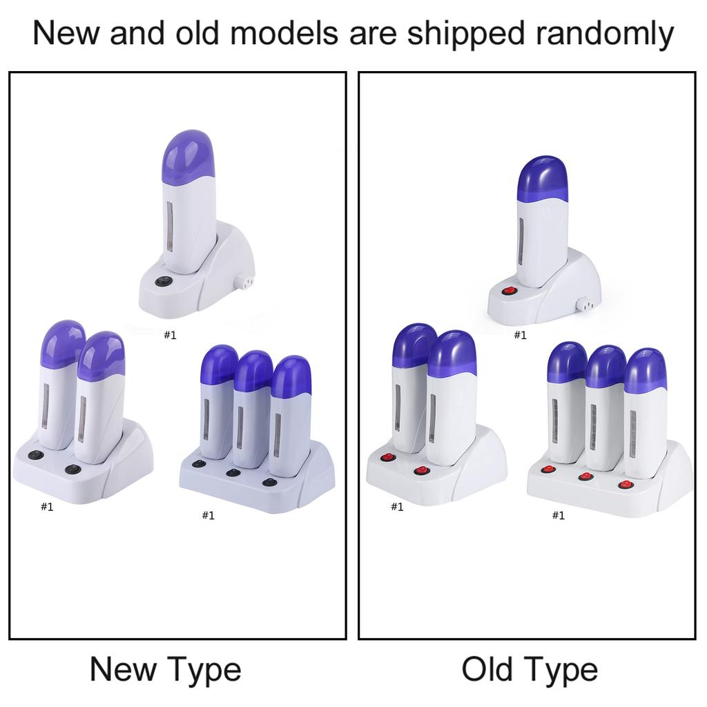 3Types Cartridge Wax Depilatory Roller Warmer Heater Waxing Body Hair Removal Machine