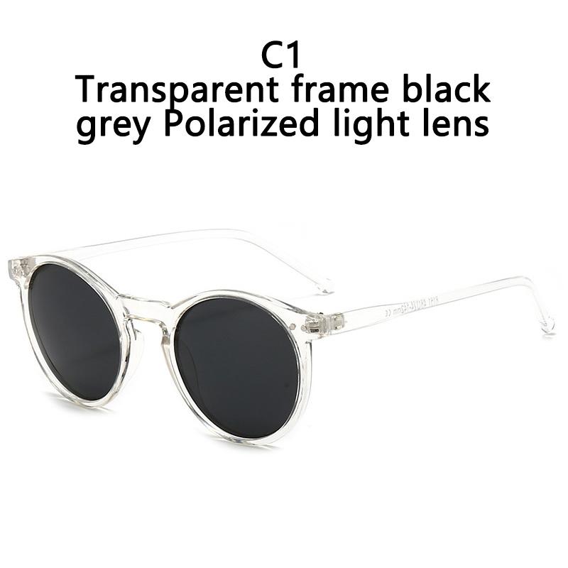 Fashion Polarized Sunglasses Soft Transparent Color Frame Clear Lens Sun Glasses Classic Vintage Sunshades For Men&Women