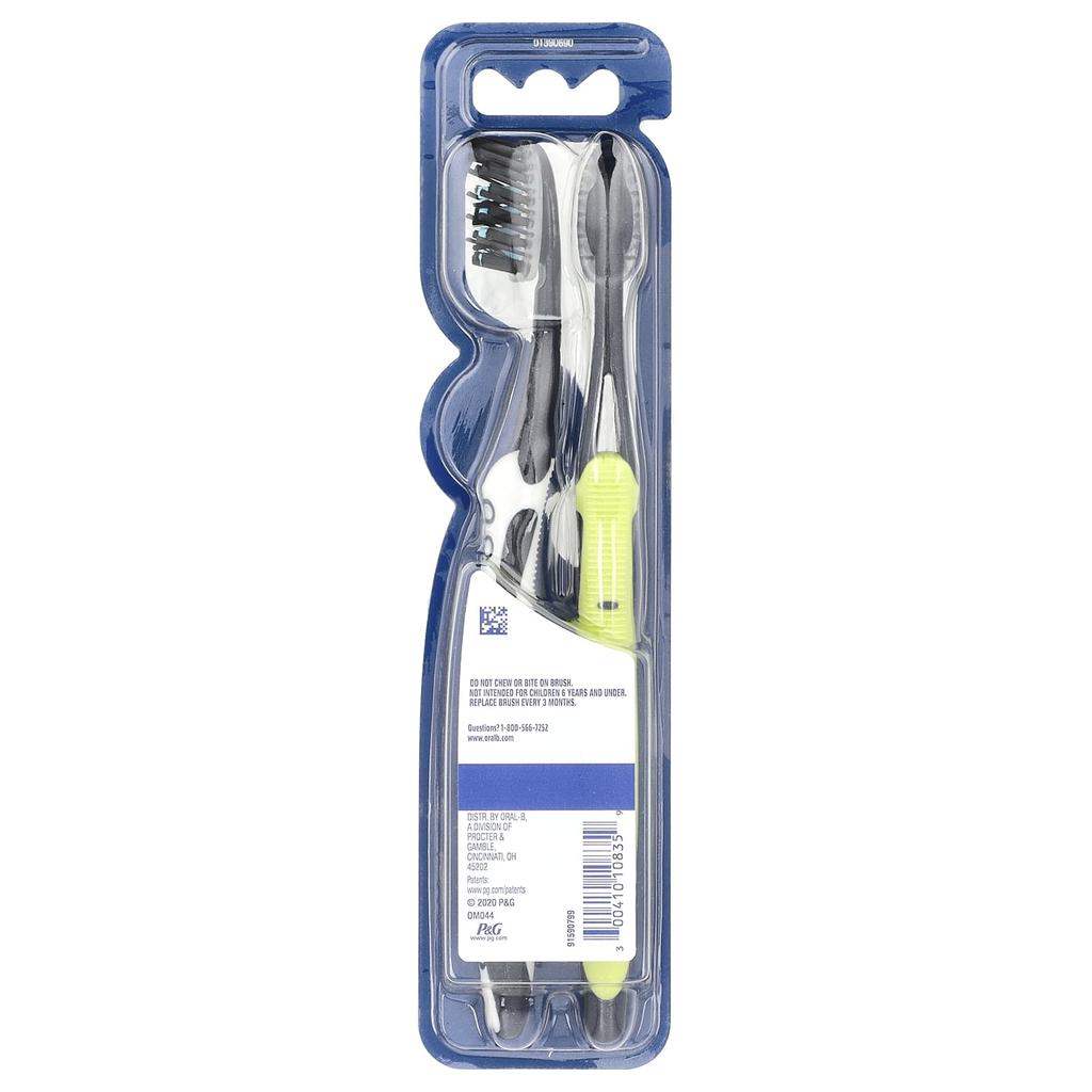 Oral-B Pro-Flex Charcoal Toothbrush, Medium Bristles, 2 Pack