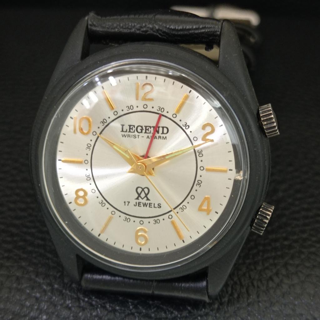 HANDAUFZUG VINTAGE LEGENDE SCHWEIZER HERREN ÜBERHOLTE WEckerUHR a707526-1