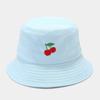 Panama Bucket Hat Fruit Strawberry Embroidered Fishing Cap Men Women Travel Beach Sun Hats