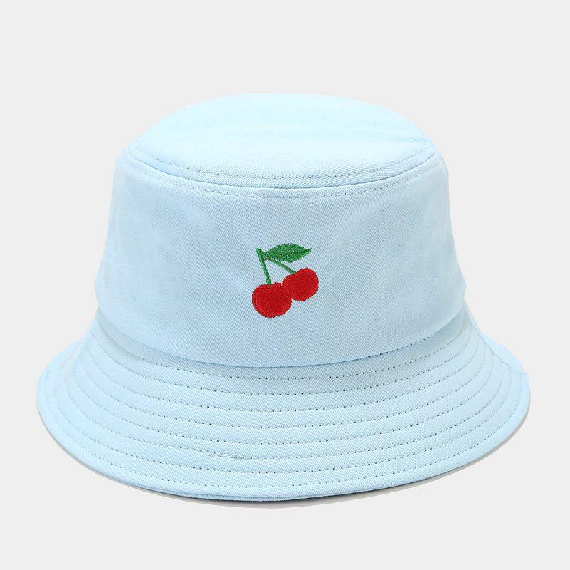 Panama Bucket Hat Fruit Strawberry Embroidered Fishing Cap Men Women Travel Beach Sun Hats