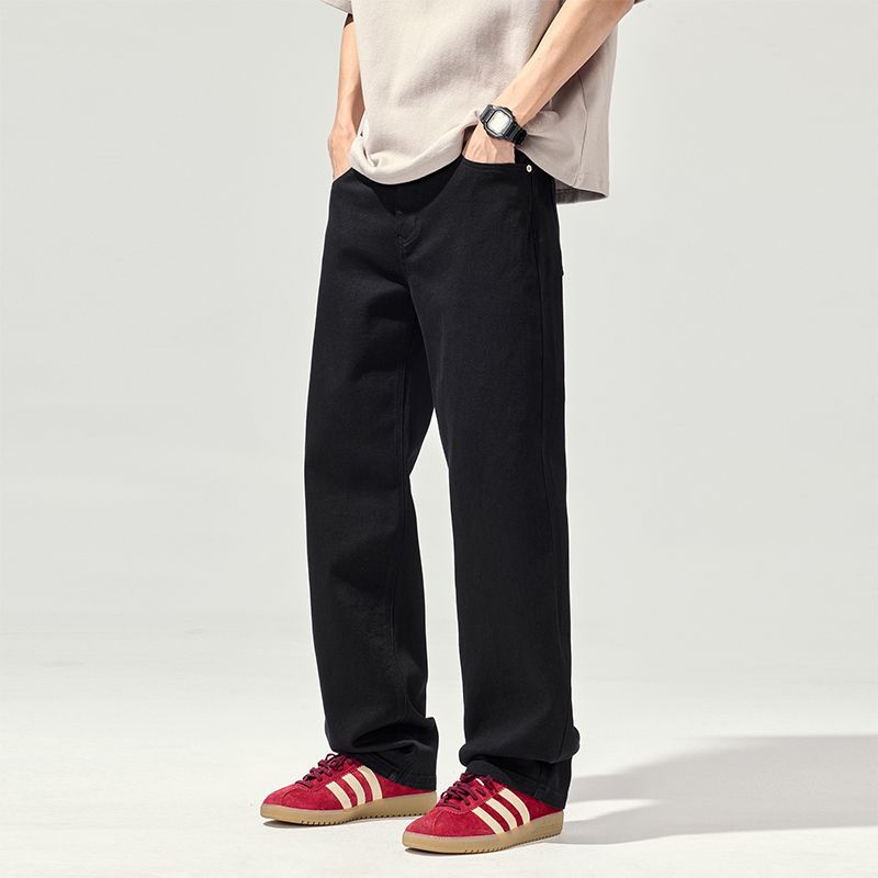 

Новые весенне-летние свободные американские брюки в стиле хай-стрит, прямые джинсы широкого кроя 40