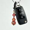 Exquisite Red Sand Painted Gourd Ornament - Original DIY Cinnabar Key Pendant