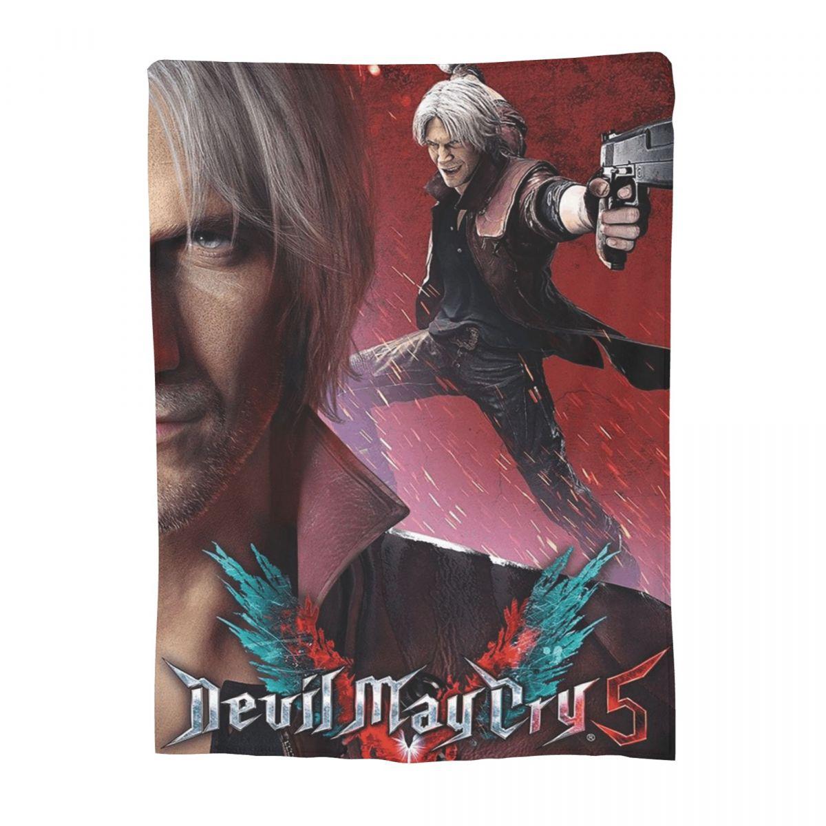

D-Devil May Cry DMC Game Gamer Blankets Flannel Sofa Throw Blanket Breathable for Home Bedroom Outdoor Throws Bedspread Quilt 50x60in
