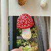 Creative Mushroom Refrigerator Magnets Cute Cartoon Resin 3D Simulated Mushroom Fridge Magnets Sticker Decoration Home Decor