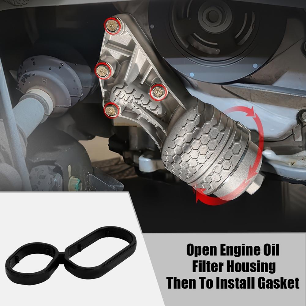 Engine Oil Filter Housing Gasket For 2018-2020 Kia Sorento 3.3L Hyundai Genesis Palisade 3.8L Engine 26345-3LAA0