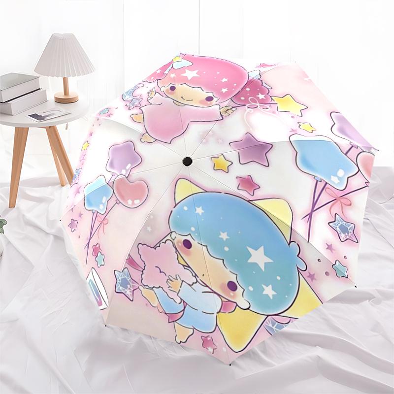 

1pc Magical Starry Sky Balloon & Moon Automatic Opening Folding Umbrella - 8 Bone Iron Frame, Suitable for Fans, Travel, Daily Use, Festive Gift.N027