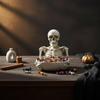 Skull Storage Bowl Tabletop Skeleton Sundries Holder Creepy for Desk