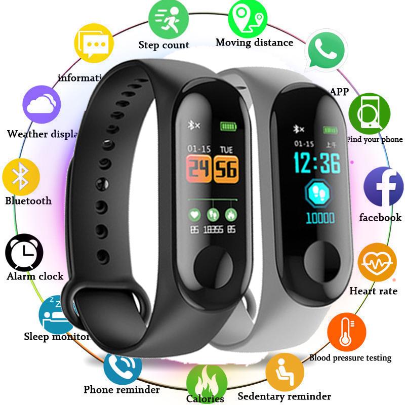 

Смарт-часы Браслет Фитнес Tracker Смотреть Здоровье Tracker Браслет Человек IOS Частота сердечных сокращений монитор Smart Band WristBand