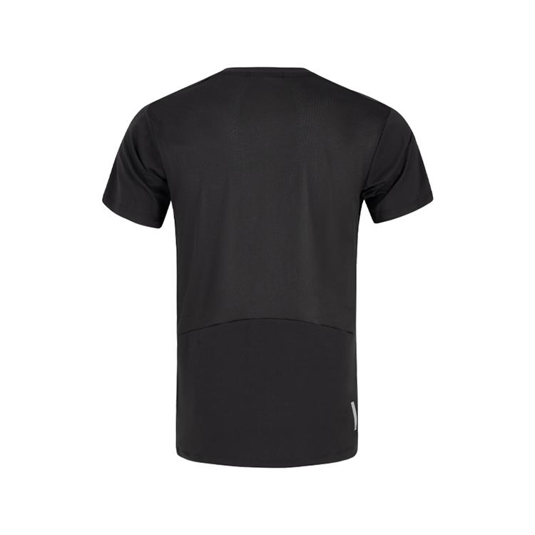 Asics Sports Lifestyle Series Moisture-Wicking Quick-Dry Reflective Short Sleeve T-Shirt Men Tops Black 2031F138-001