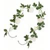 Artificial Simulation Vine White Rose Wreath Wedding Arch Flower Direct Sales Green Rose Vine Home Decoration