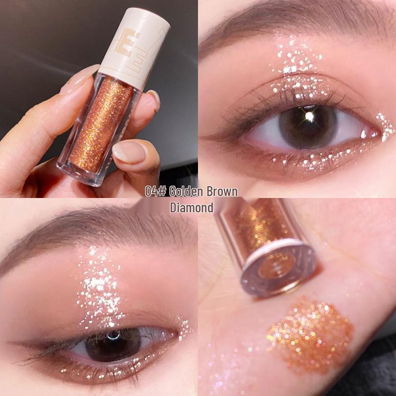 Sweet Mint Liquid Eyeshadow: Fine Shimmer Glitter, Pearlescent Highlighter for Aegyo-Sal, One-Drop Flash Explosion.