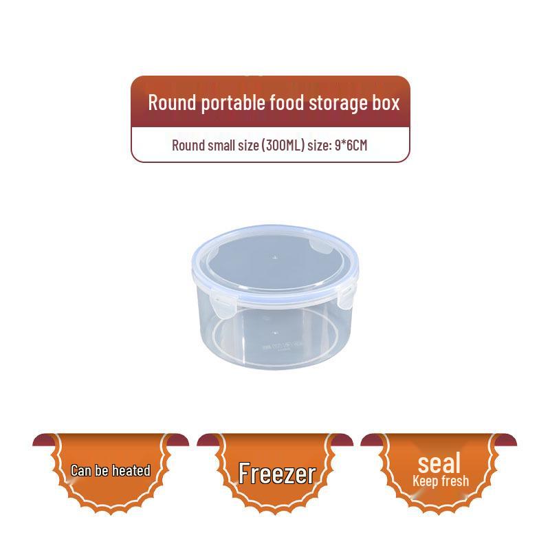 Stackable Transparent Plastic Fridge & Microwave Storage Box – Thickened, Sealed, and Fresh-Keeping for Frozen Foods.
