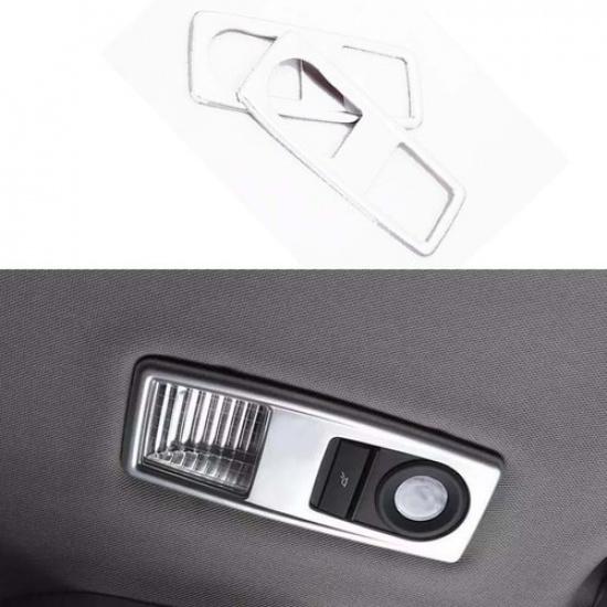 Fit For BMW 5 Series 11-17 Cover Trim Matte Silver Car Rear Reading Light Frame