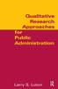 The Qualitative Research Approaches for Public Administration Book