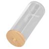 Transparent Makeup Cotton Swabs Holder PS Cosmetic Pads Container Cotton Rounds Holder  Bathroom