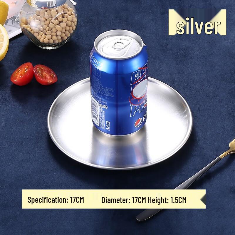 Korean Style Stainless Steel Divided Serving Plate