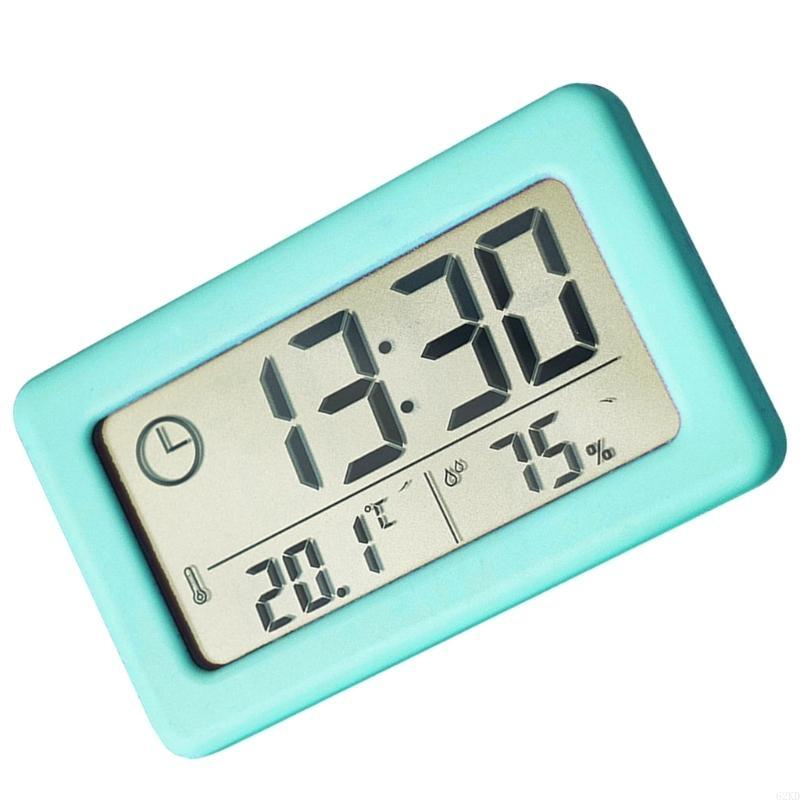 62KD Modern Desk Clock with Thermometers and Hygrometer Meter Functions