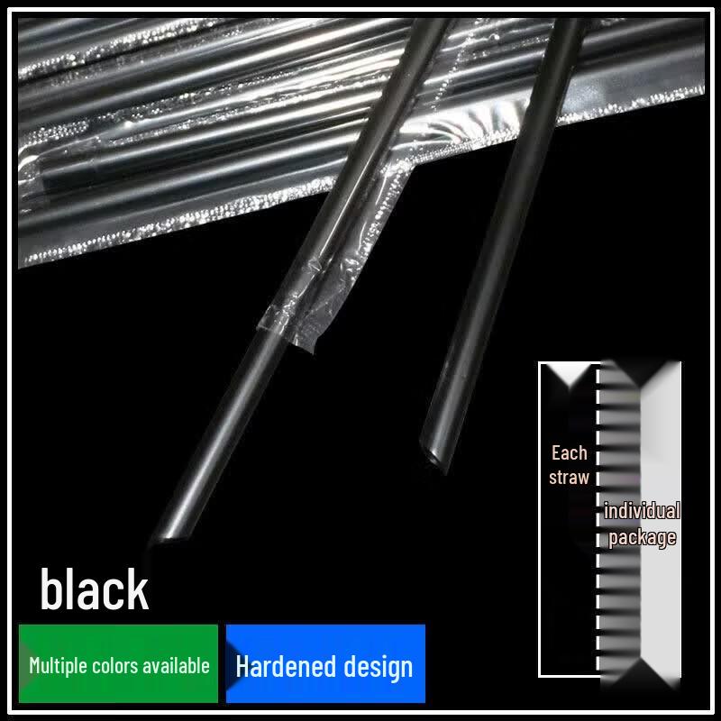 OEING Individually Wrapped Disposable Beverage Straws