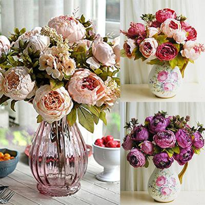 8Pcs Artificial Peony Realistic Easy To Use Vintage Artificial Peony Bouquet for Garden