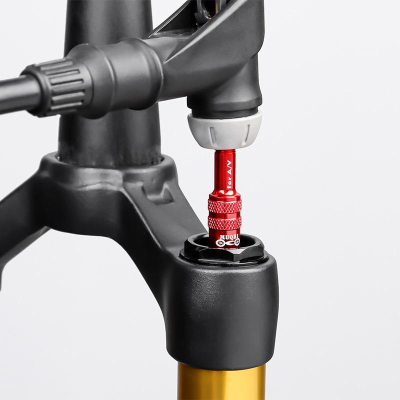 Mountain Bike Air Fork Front Fork Shock Absorber Rear Tank American AV Refueling Extension Conversion Nozzle Accessories