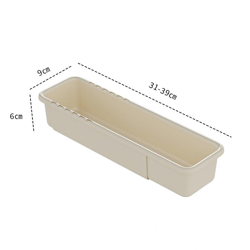 Retractable Partition Storage Box, Household Kitchen Tableware Drawer Storage Box, Multi-functional Underwear and Sock Storage Box