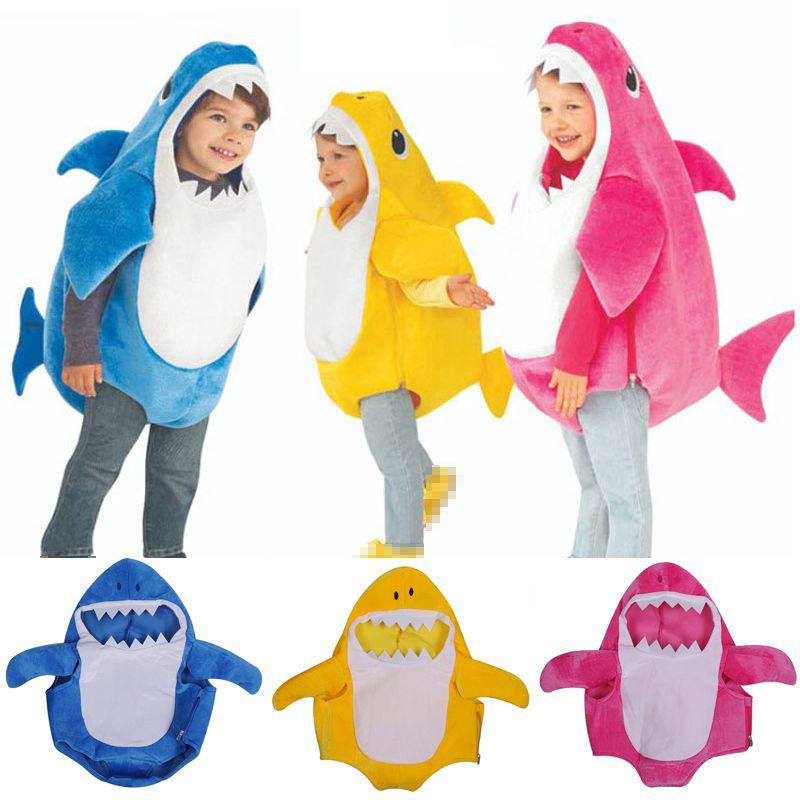 Cartoon Shark Baby Toddlers Kids Halloween Costume Fancy Dress Outfit Gifts