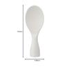 Akebono Sangyo Swing Rice Scoop, White, Made in Japan, Double Embossed, Wobble-Resistant, and Hard to Tip Over, PM-907