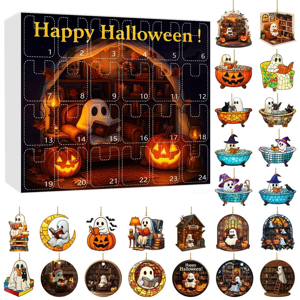 Halloween Doll Advent Calendar Contains 24 Gifts Halloween Horror Figures Advent Calendar Countdown Calendar With Surprise Toys
