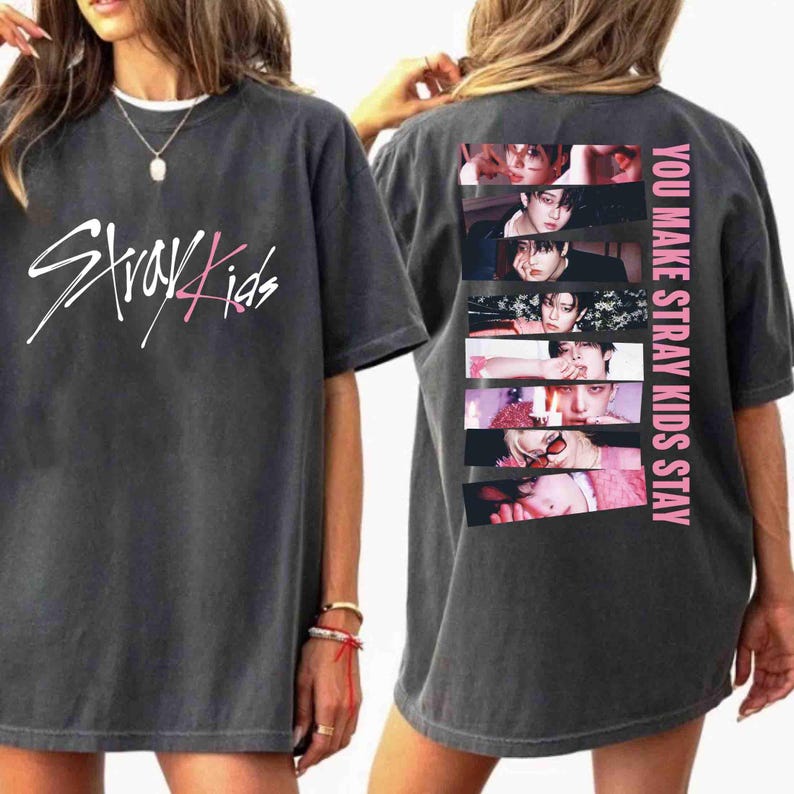 

Футболка Stray Kids Do It 2 сторони, Футболка Stray Kids Domiate World Tour 2026, Футболка Stray Kids Kpop, Футболка з альбому SKZ Do It, Футболка Stray Kids Stay XL