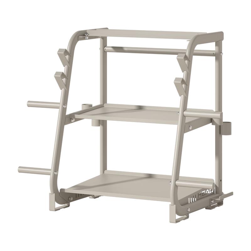 HEAD Adjustable Dumbbell and Kettlebell Storage Rack