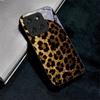 Gold Leopard Print Black Glass Phone Case For Motorola Moto Edge 70 60 Fusion 50 Ultra 40Neo 30 Pro 20Lite 60s 50 Neo Back Cover