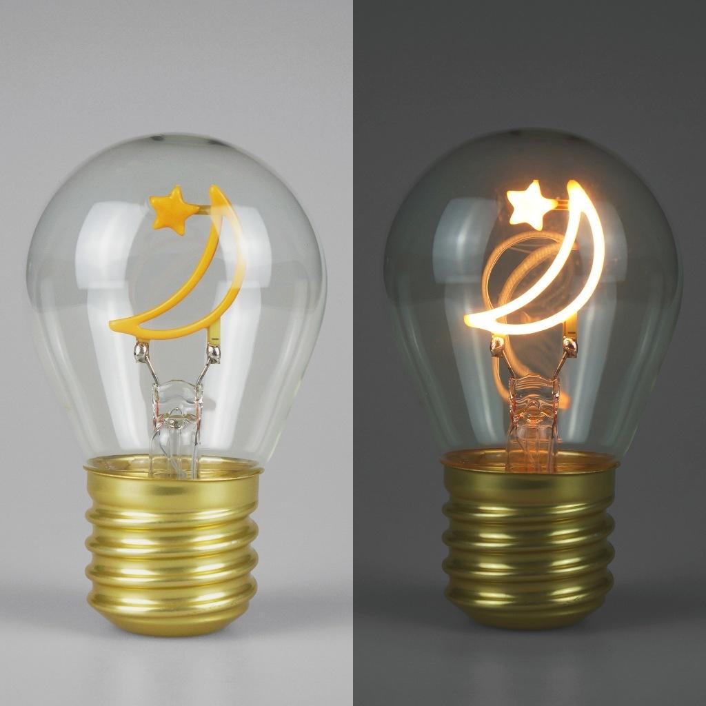 Niedliches Cartoon LED-Glühbirne Nachtlicht, Wiederaufladbar, Bunte Dekorative Tragbare Lampe